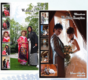 Welcome Board 大切な一日を華やかに彩ります御来賓・親しいお友達のお出迎えに… 背景から文字に至るまでお二人のこだわりをプロのデザインでオンリーワンの作品を作製いたします。